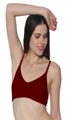 Prestitia full coverage maroon hosiery bra Style By Prestitia
